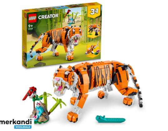 Brinquedo de construção Majestic Tiger da LEGO Creator - 31129