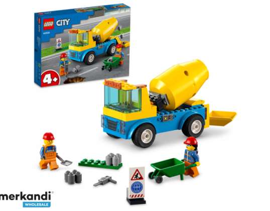 Betoniarka LEGO City, zabawka budowlana - 60325