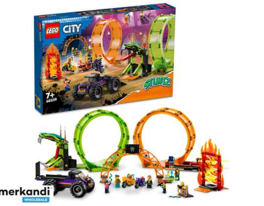 LEGO City Stuntz Spettacolo di acrobazie a doppio giro Set giocattolo da costruzione - 60339