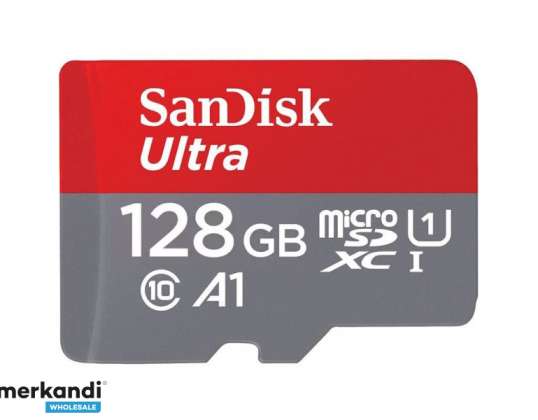 SanDisk Ultra 128GB MicroSDXC 140MB/s+SD Adaptador SDSQUAB-128G-GN6