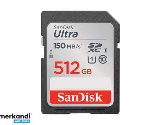 SanDisk Ultra 512GB SDXC 150MB/s padidintos talpos SDSDUNC-512G-GN6IN