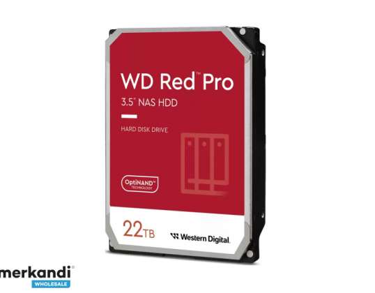WD Red Pro 22TB 512MB CMR 3.5 SATA 6GB/S Seriële ATA WD221KFGX