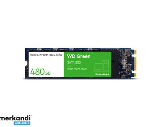 WD roheline SSD 480GB M.2 7mm SATA Gen 4 seeria ATA WDS480G3G0B