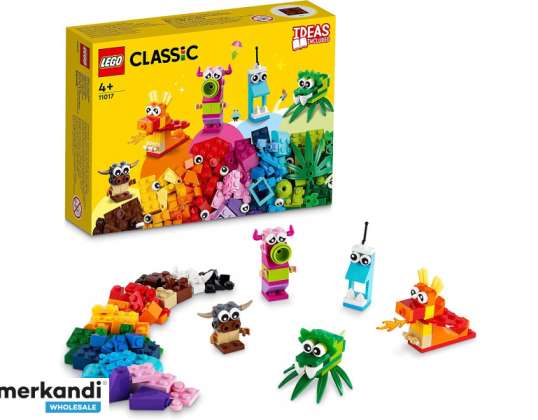 LEGO Classic - Kreatív szörnyek, 140 elem (11017)