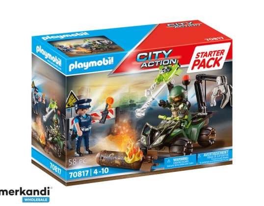 "Playmobil City Action" - "Starter Pack" policija: pavojaus mokymas (70817)