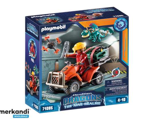 Playmobil Dragons: Деветте сфери - Икарис Quad & Фил (71085)