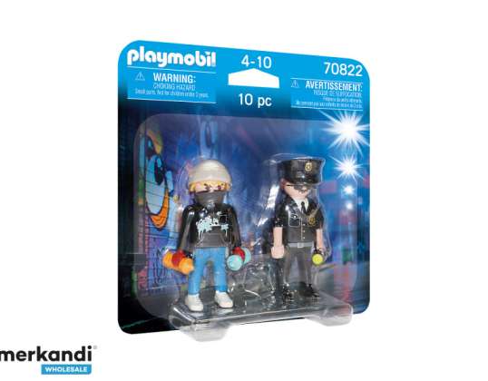 Playmobil City Action - DuoPack Polițist și pulverizator (70822)