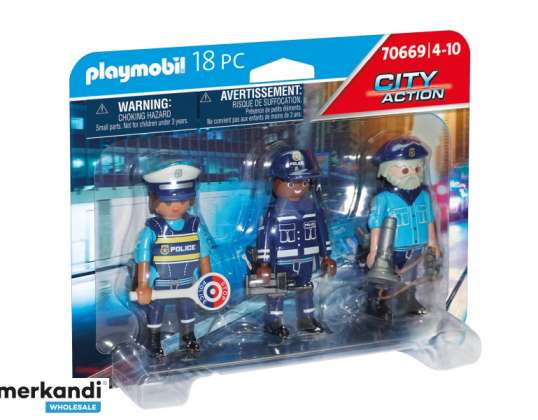 Playmonil City Action - Figura Set de poliție (70669)