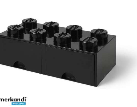 Tiroir de briques de rangement LEGO 8 NOIR (40061733)