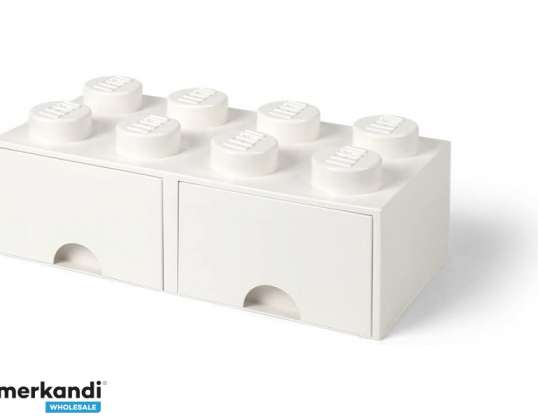LEGO úložná zásuvka na kocky 8 BIELA (40061735)