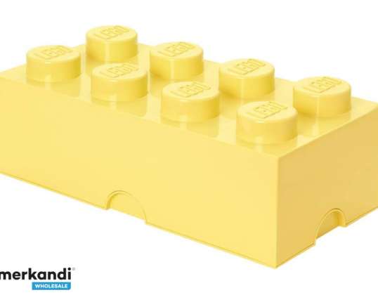 LEGO úložná kostka 8 PASTELOVĚ ŽLUTÁ (40041741)