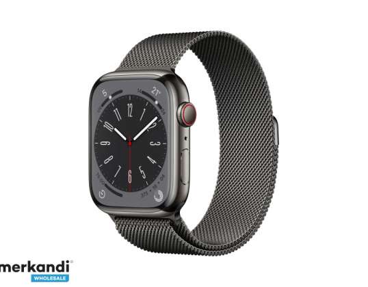 Apple Watch Series 8 GPS + Cellular 45mm Grafitowa stal nierdzewna MNKX3FD / A