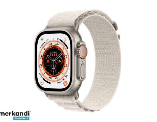 Apple Watch Ultra GPS + Cellular 49mm Titan Starlight Alpská smyčka MQFQ3FD/A
