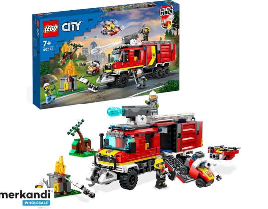 LEGO City — ugunsdzēsēju komandas transportlīdzeklis (60374)