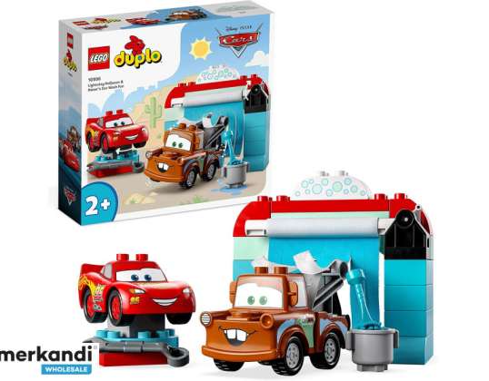 LEGO duplo - Коли: Светкавица Маккуин и Матер в автомивката (10996)