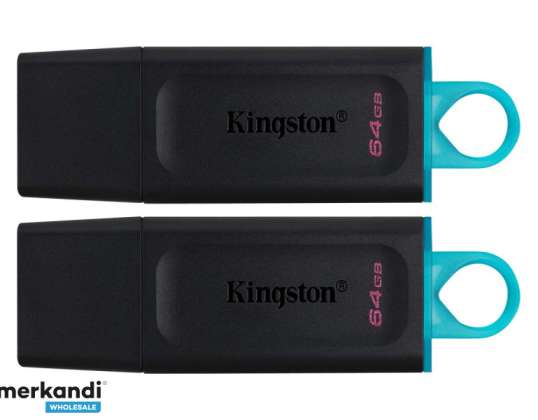 Kingston DataTraveler Exodia USB Flash 2 Pack 64 ГБ Black Teal DTX/64GB-2