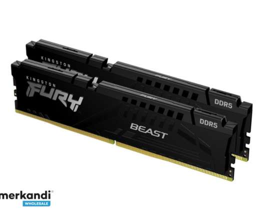 Kingston Fury Beast Black 2x8GB DDR5 5200MT/s CL36 DIMM KF552C36BBEK2 16