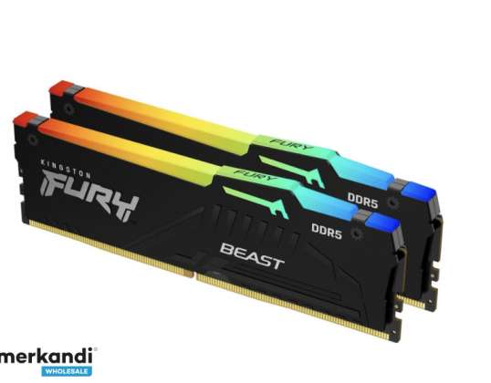 Kingston Fury Beast RGB 2x8GB DDR5 5200MT/s CL36 DIMM KF552C36BBEAK2-16