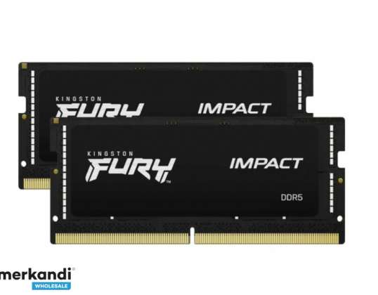 Kingston Fury Kit de impacto 2 x 16GB DDR5 5600MT/s CL40 SODIMM KF556S40IBK2-32