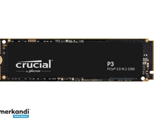 Afgørende P3 4000GB 3D NAND NVME PCIE M.2 - Solid State Disk - CT4000P3SSD8
