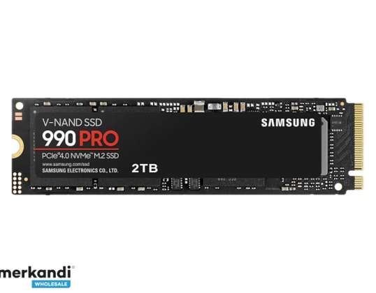 Твердотельный накопитель Samsung емкостью 2 ТБ 990 Pro M.2 NVMe - MZ-V9P2T0BW