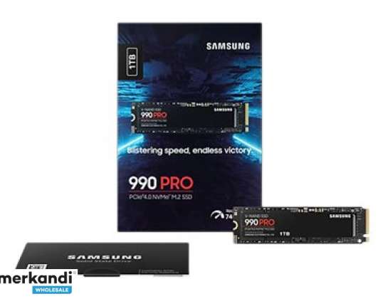 Твердотельный накопитель Samsung емкостью 1 ТБ 990 Pro M.2 NVMe - MZ-V9P1T0BW
