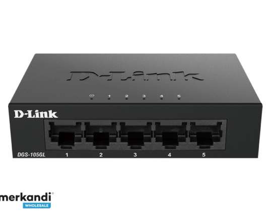 D-Link 5 Port Gigabit Unmanaged Desktop Switch DGS-105GL/E