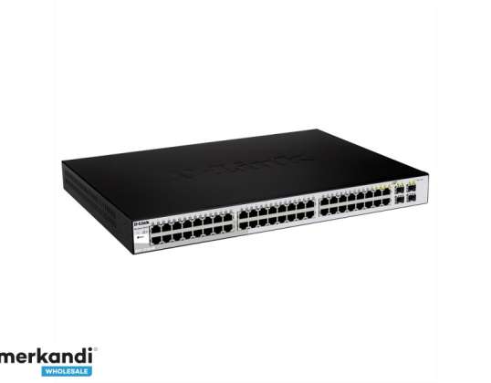 D-Link Web Smart Switch beheerd 48 x 10/100/1000 + 4 x SFP DGS-1210-48/E