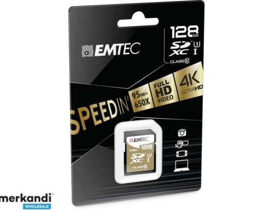 Emtec SDXC 128GB SpeedIN PRO CL10 95MB/s FullHD 4K UltraHD