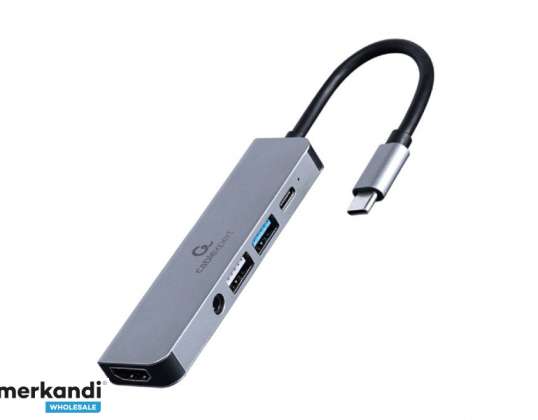 CableXpert USB-tüüpi C mitme pordiga adapter - A-CM-COMBO5-02