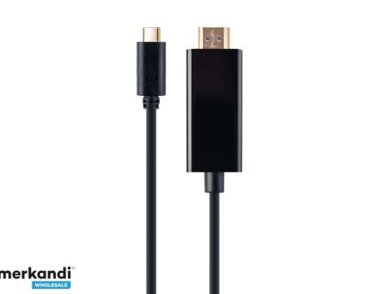 Kábel Xpert USB-C adaptér muž na HDMI-male 4K 30Hz 2m juodas A-CM-HDMIM-01