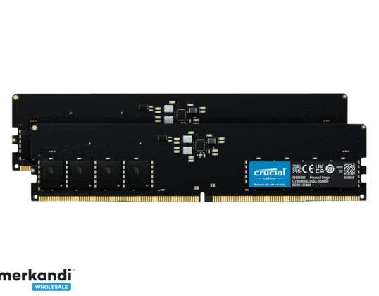 Micron Crucial DDR5 Kit 32GB 2 x 16GB UDIMM 288 pinos CT2K16G56C46U5