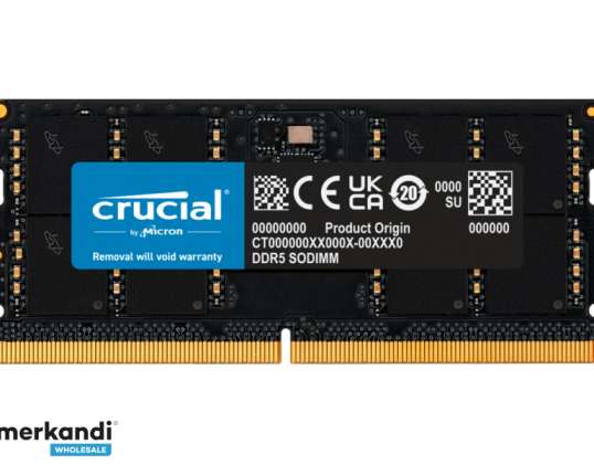 От решаващо значение 32GB 1 x 32GB DDR5 4800MHz 262-пинов SO-DIMM CT32G48C40S5