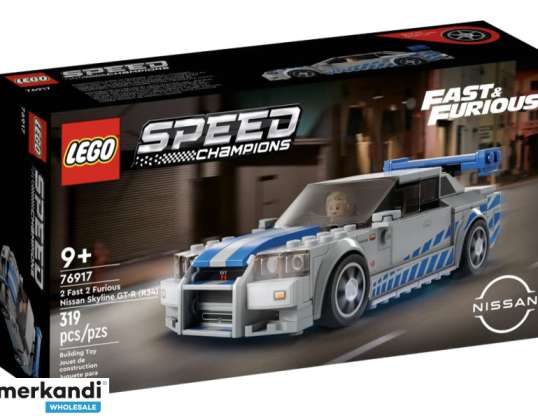 LEGO Speed Champions – 2 hurtige 2 rasende Nissan Skyline GT-R R34 (76917)