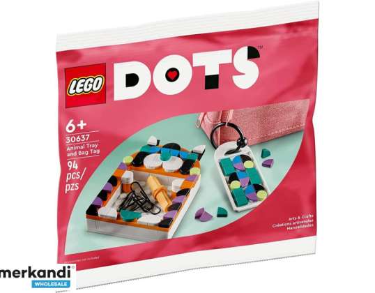 Plateau de rangement LEGO Dots Polybag Animal Storage Bac Polybag Animal 30637