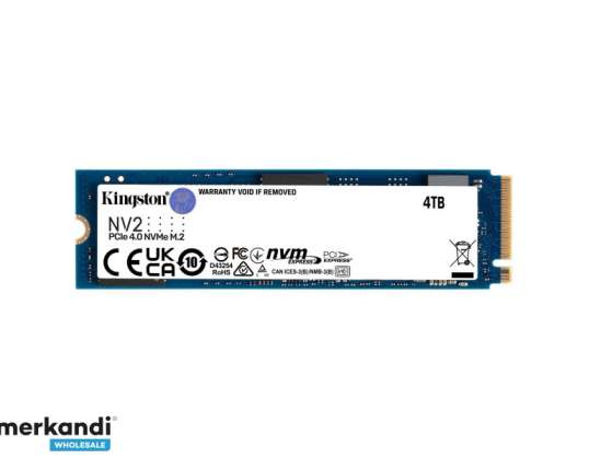 Kingston SSD NV2 M.2 PCIe G4x4 4 TB 2280 SNV2S/4000G