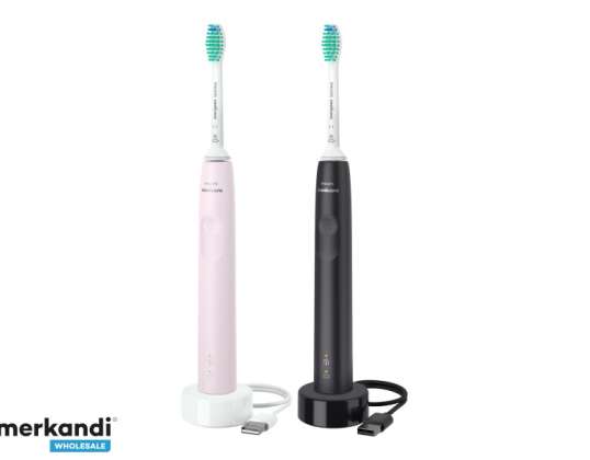 Philips Sonicare 3100 Series Sonic Toothbrush Duo Blanc/Rose HX3675/15