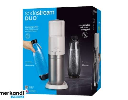 SodaStream soodakeitin DUO White sisältää 1 lasin ja 1 PET-pullon 1016812490