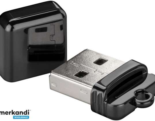 Goobay 38656 MicroSD/SDHC Kaartlezer Zwart USB 2.0 38656