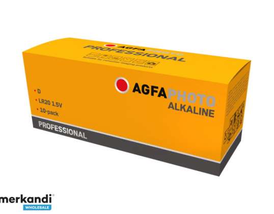 AgfaPhoto Professional LR20 Mono D Battery Alkaline Manganese 1.5 V 10 Pack