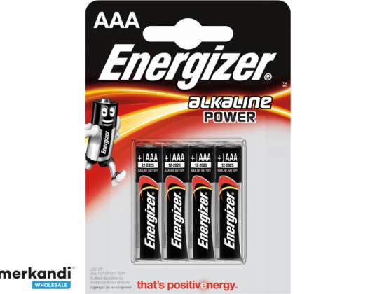 Batteri Energizer Batteri LR3 AAA alkalisk effekt 4stk.