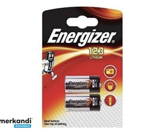 Energizer 123 kamera batteri CR17345 2 stk.