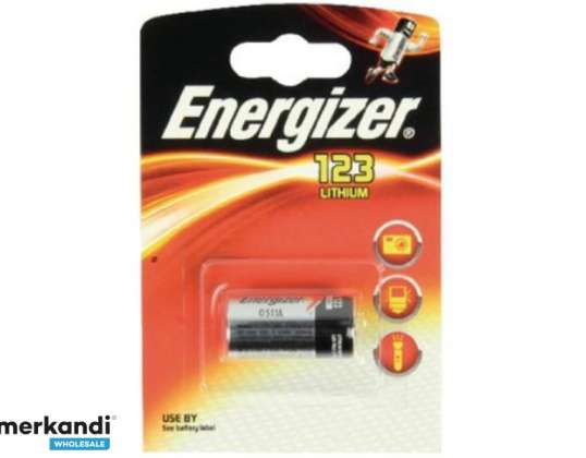 Energizer CR123 litium 1 kpl.