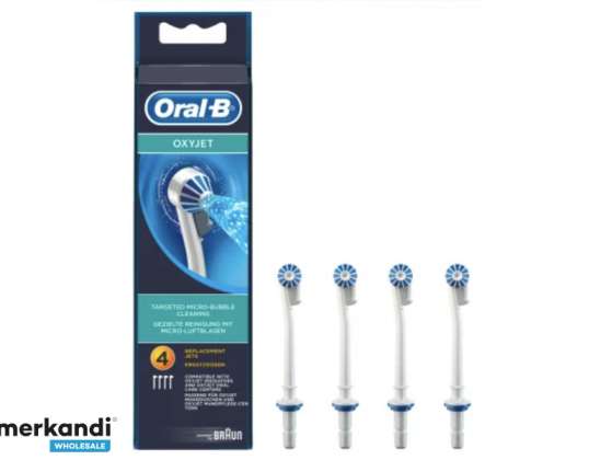 Conjunto de accesorios Oral B OxyJet para irrigador oral 4 piezas.  850304