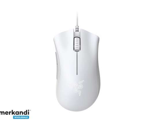 Razer DeathAdder Wired Gaming Mouse voor rechterhand Wit RZ01 03850200 R3M1
