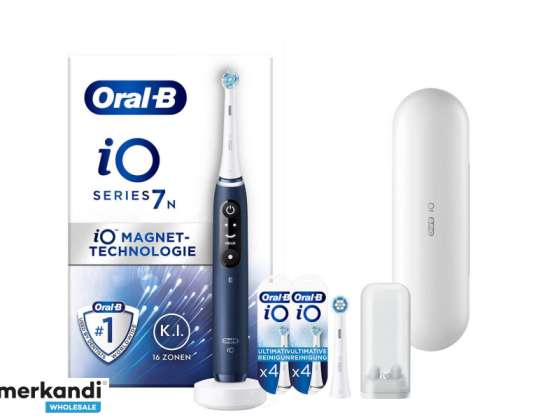 Oral B iO Series 7N Safirblå Vibrerende tannbørste Dyprens 409311