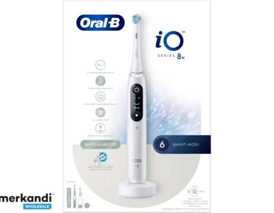 Oral B iO Series 8N Elektrische Zahnbürste 8N WHITE ALABASTER