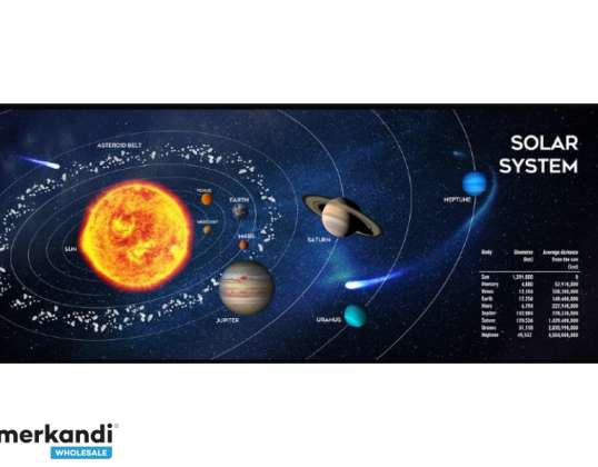 Gembird Gaming mouse pad 350 x 900 MP SOLAR SYSTEM XL 01