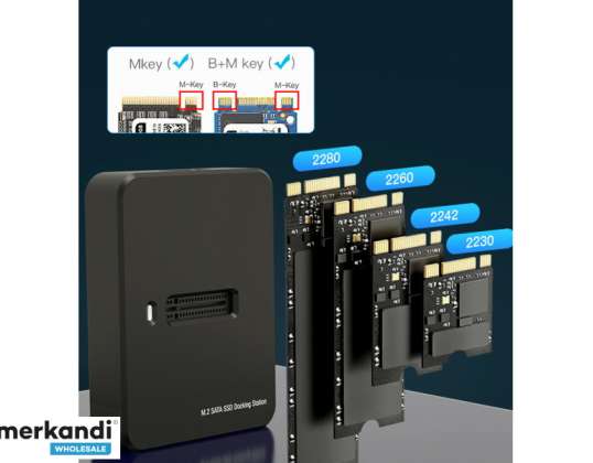 CableXpert USB Type C M.2 SSD -aseman telakointiasema musta DD U3M2