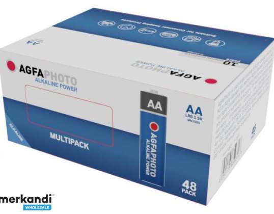 AGFAPHOTO Batterie Power Alkaline Mignon AA  Multipack 48 Pack